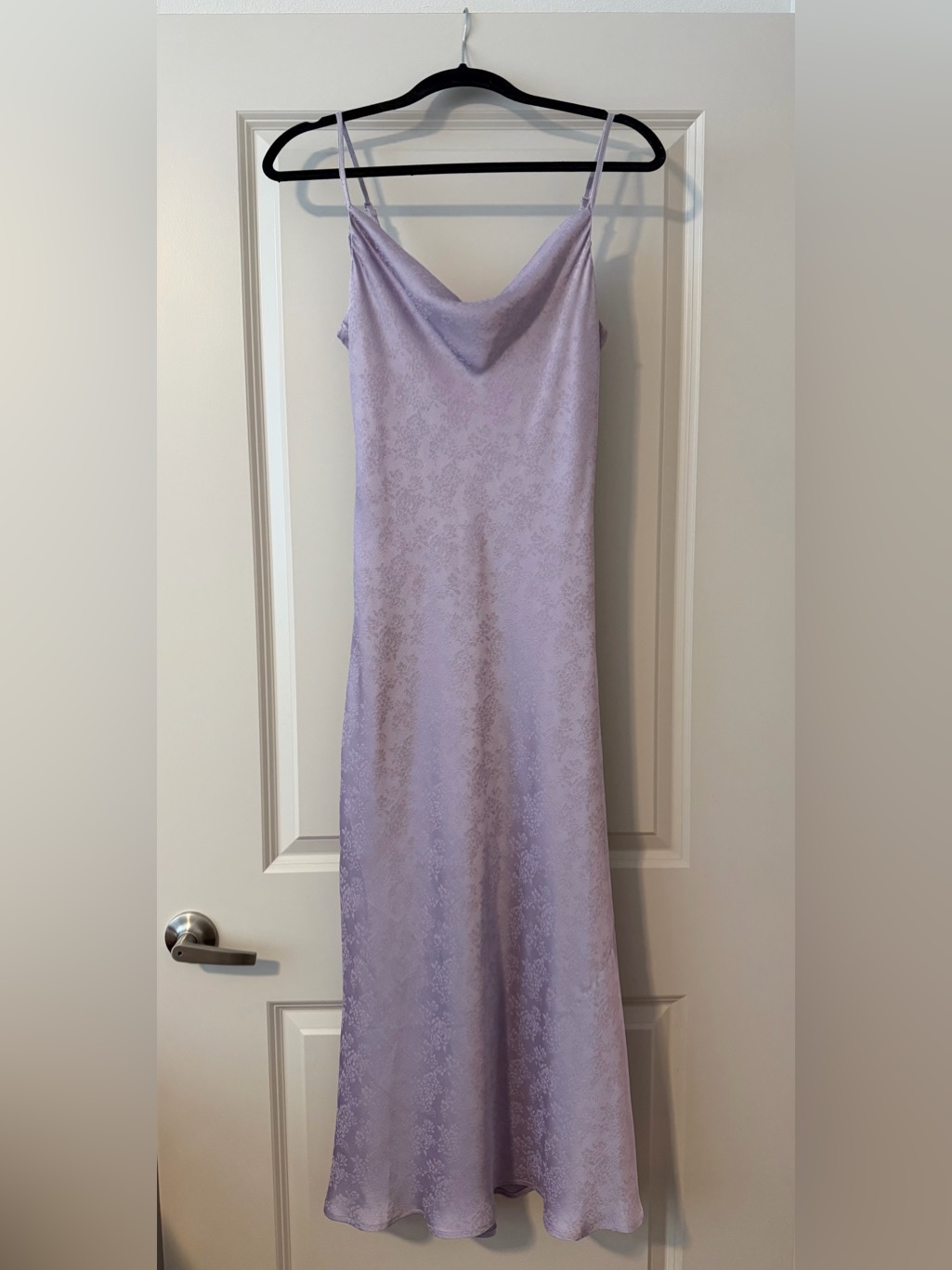 Altar'd State Lavender Eva Satin Midi Dress